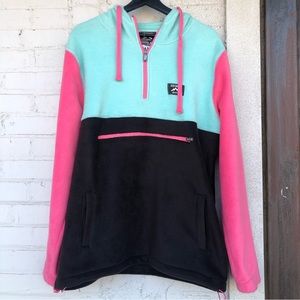 Outdoor Massive multicolored fleece hoodie
